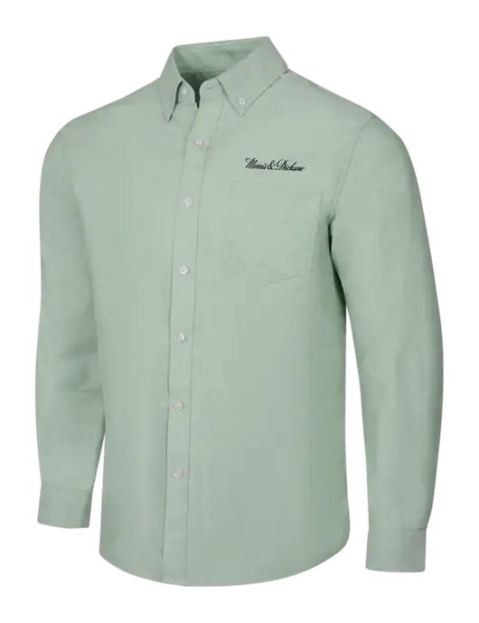 Very Light Green SuperPro Oxford Shirt w/Morris & Dickson Logo