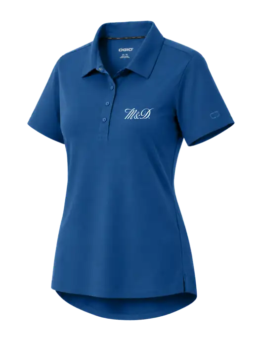 OGIO Womens Envision Light Navy Polo w/M&D Logo