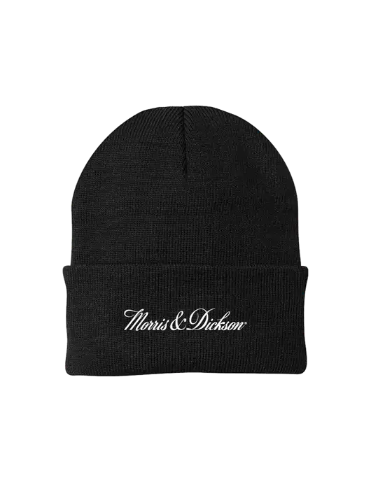 Black Knit Cap w/Morris & Dickson Logo
