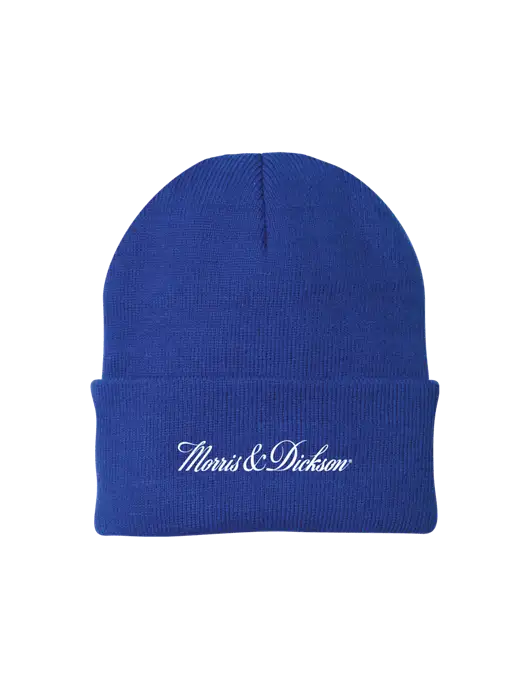 Royal Knit Cap w/Morris & Dickson Logo