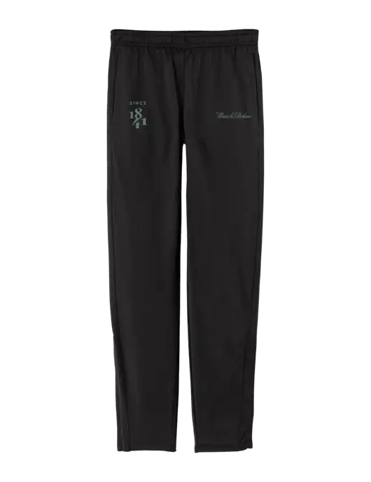 Tricot Black Track Jogger w/Morris & Dickson Logo, Since 1841 Logo