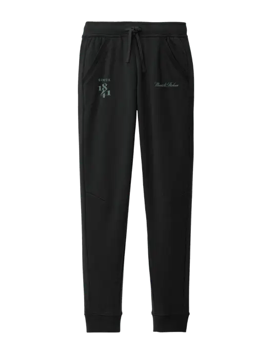 Modern Black Fleece Jogger w/Morris & Dickson Logo, Since 1841 Logo