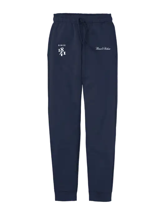 Core Fleece Navy Jogger w/Morris & Dickson Logo, Since 1841 Logo