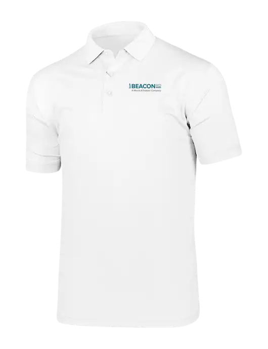 Callaway Vibrant Bright White Ventilated Polo w/BeaconMD Logo