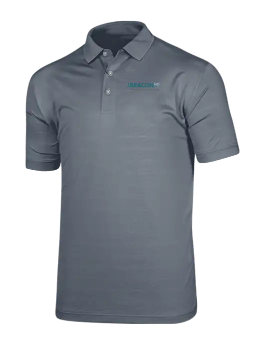 Callaway Vibrant Light Grey Ventilated Polo w/BeaconMD Logo