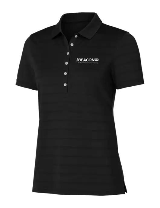 Callaway Womens Black Ventilated Polo w/BeaconMD Logo