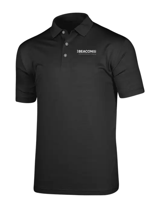 Callaway Vibrant Black Ventilated Polo w/BeaconMD Logo