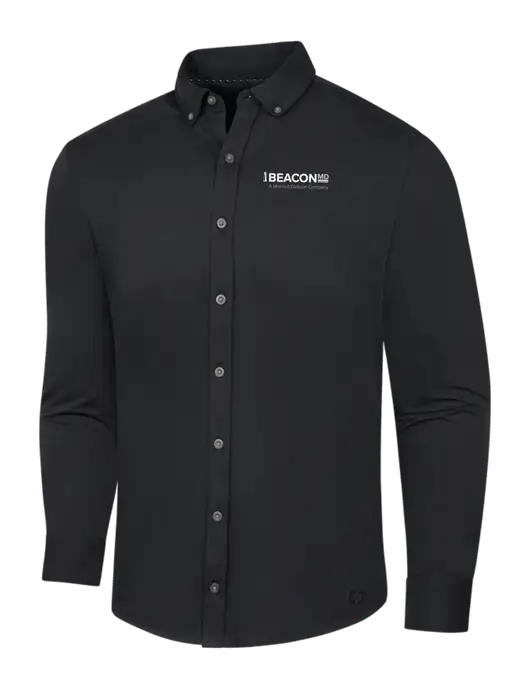 OGIO Blacktop Modern Code Stretch Button-Up Shirt w/BeaconMD Logo