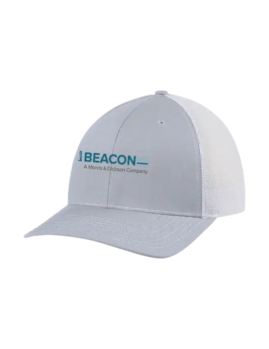 Richardson Adjustable Snapback Original 112 Trucker Cap Light Heather Grey w/White Mesh w/BeaconMD Logo