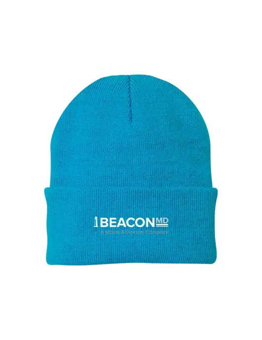 Sapphire Blue Knit Cap w/BeaconMD Logo