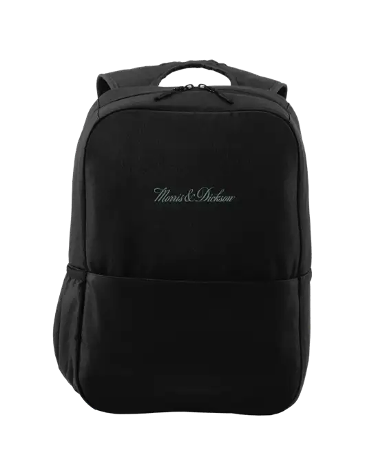 Access Square Laptop Black Backpack w/Morris & Dickson Logo