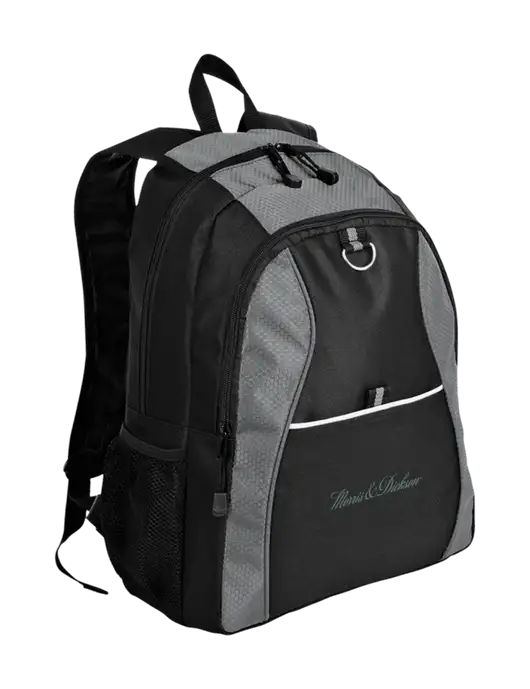Honeycomb Grey/Black Backpack w/Morris & Dickson Logo