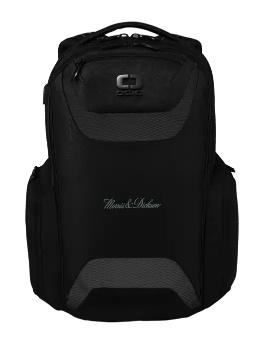 OGIO Black Charcoal Connected Pack w/Morris & Dickson Logo