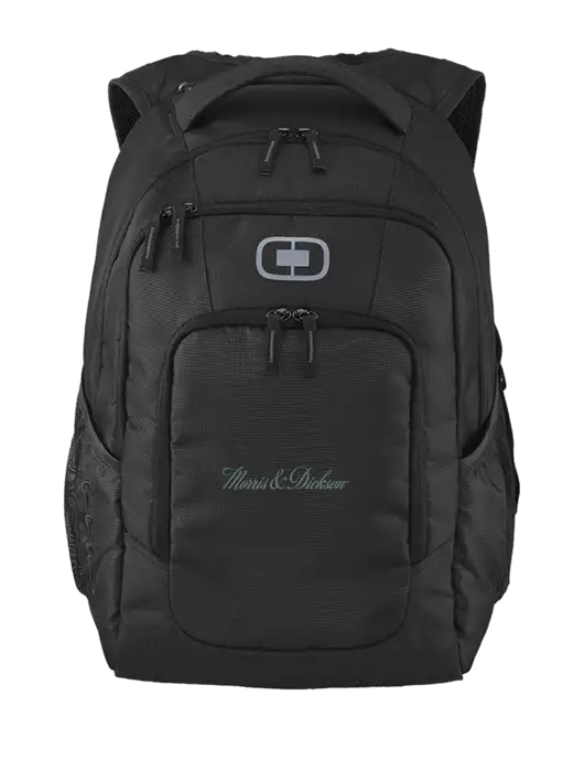 OGIO Black Logan Laptop Backpack
 w/Morris & Dickson Logo
