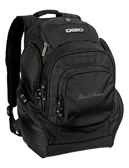 OGIO Black Mastermind Pack w/Morris & Dickson Logo
