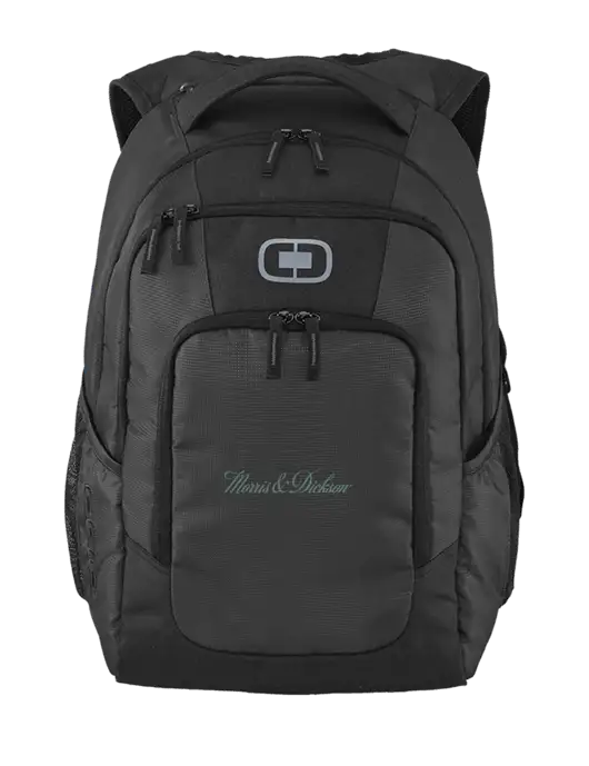 OGIO Diesel Grey Logan Laptop Backpack
 w/Morris & Dickson Logo