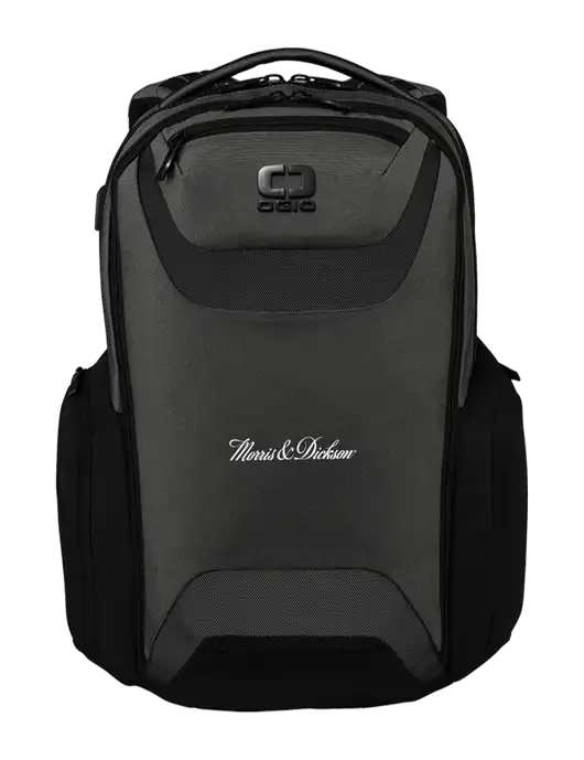 OGIO Tarmac Charcoal Connected Pack w/Morris & Dickson Logo