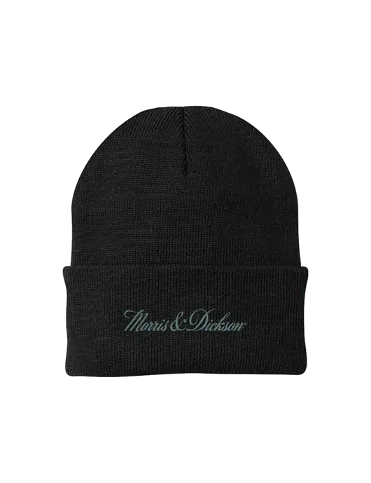 Black Knit Cap w/Morris & Dickson Logo