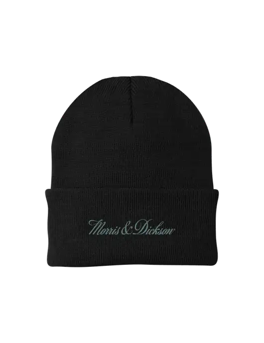 Black Knit Cap w/Morris & Dickson Logo