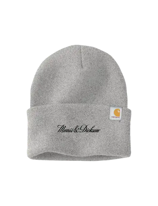 Carhartt Light Grey Heather Watch Cap 2.0 w/Morris & Dickson Logo