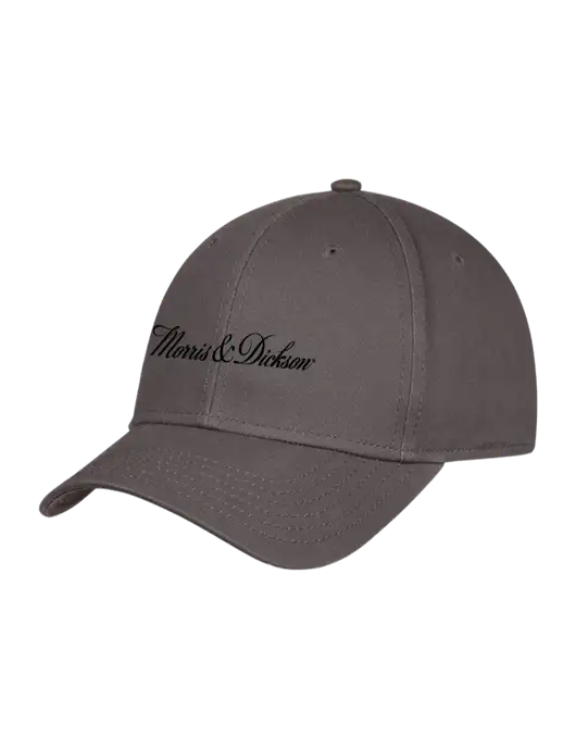 Charcoal Structured Cap Hook & Loop w/Morris & Dickson Logo