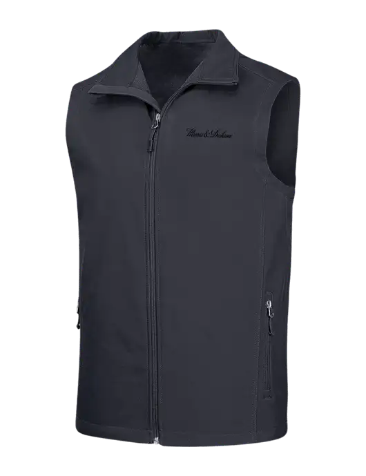 Dark Grey Core Soft Shell Vest w/Morris & Dickson Logo