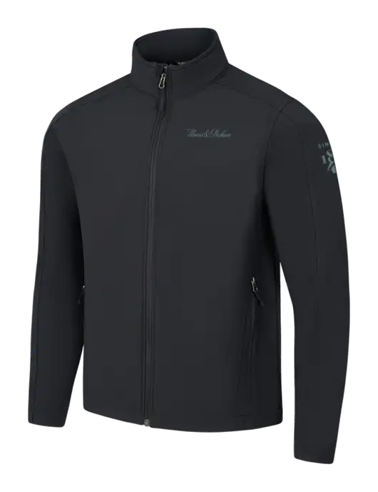 Black Core Soft Shell Jacket w/Morris & Dickson Logo, Since 1841 Logo
