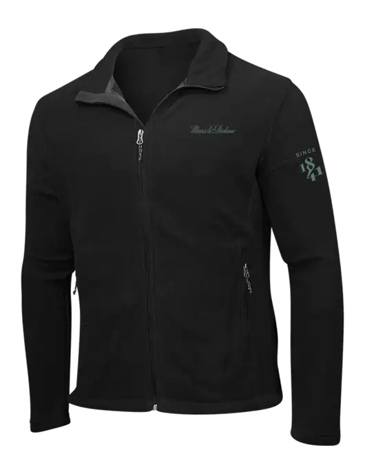 Black Fleece Jacket w/Morris & Dickson Logo, Since 1841 Logo