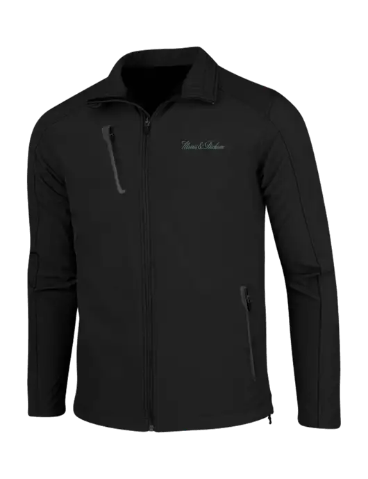Black Welded Softshell Jacket w/Morris & Dickson Logo