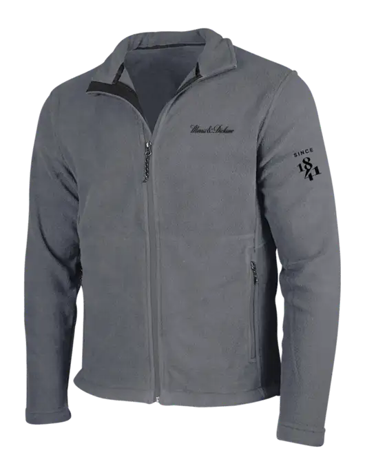 Medium Grey Fleece Jacket w/Morris & Dickson Logo, Since 1841 Logo