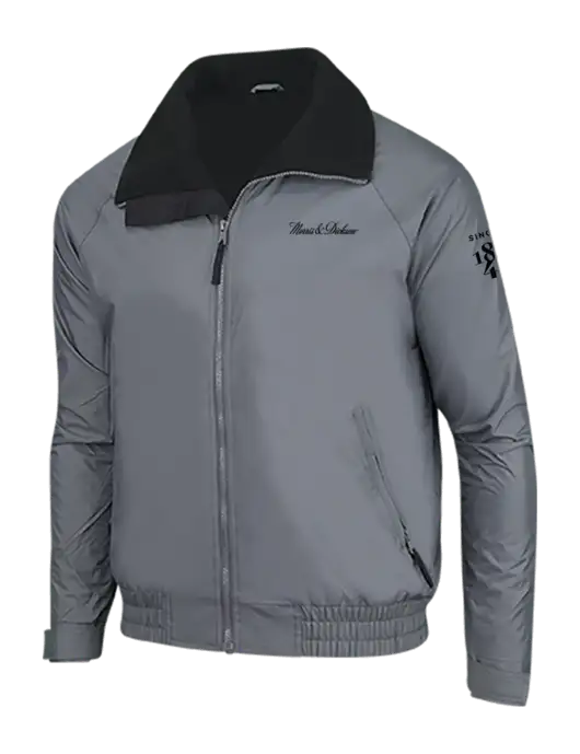 Dark Grey/Black Classic Competitor Jacket w/Morris & Dickson Logo, Since 1841 Logo