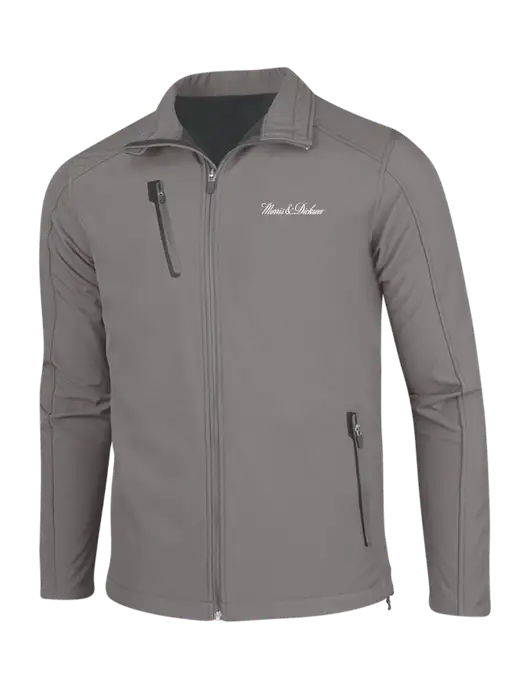 Medium Grey Welded Softshell Jacket w/Morris & Dickson Logo