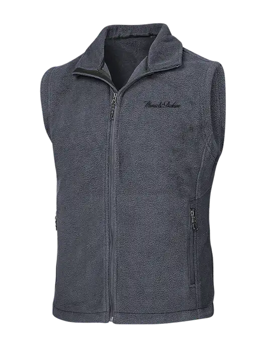 Dark Grey Fleece Vest w/Morris & Dickson Logo