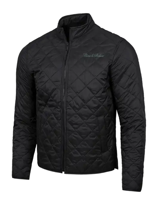 Mercer+Mettle Black Quilted Full-Zip Jacket w/Morris & Dickson Logo