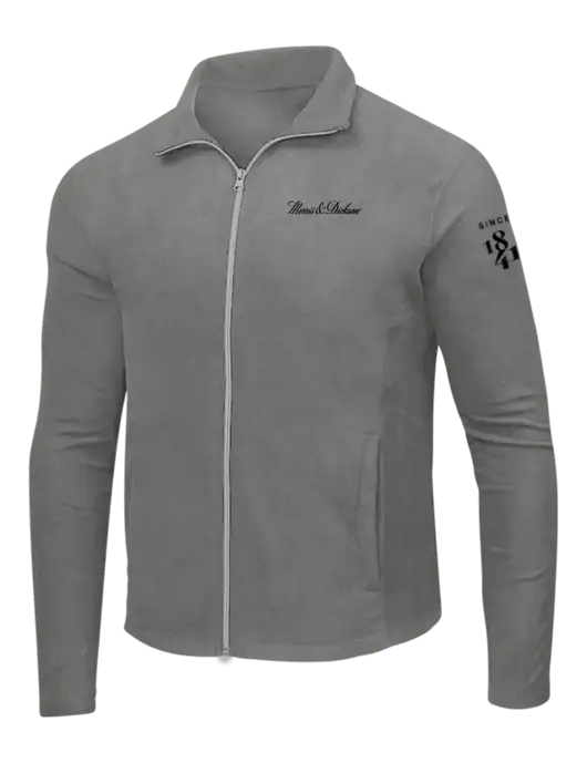Medium Grey Microfleece Jacket w/Morris & Dickson Logo, Since 1841 Logo