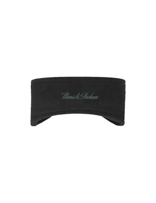 Black Stretch Fleece Headband w/Morris & Dickson Logo