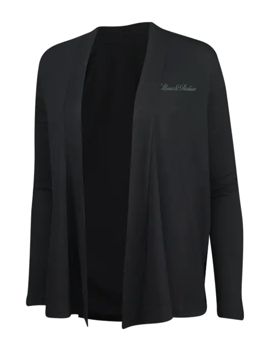Black Womens Concept Cardigan w/Morris & Dickson Logo