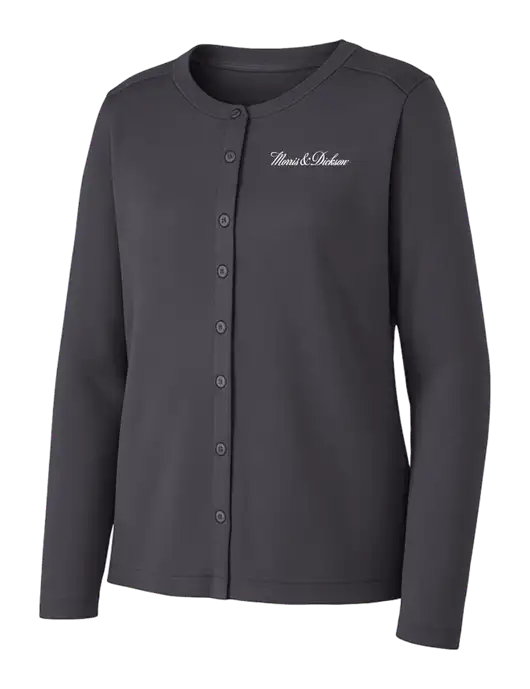 Grey Smoke Womens Concept Stretch Button-Front Cardigan Sweater w/Morris & Dickson Logo
