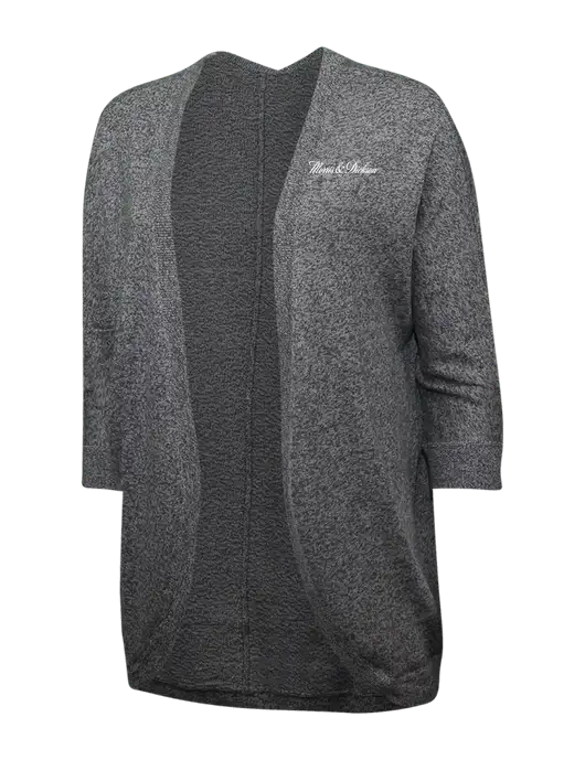 Warm Grey Womens Marled Cocoon Sweater w/Morris & Dickson Logo