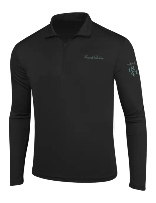 Black PosiCharge Competitor 1/4 Zip Pullover w/Morris & Dickson Logo, Since 1841 Logo