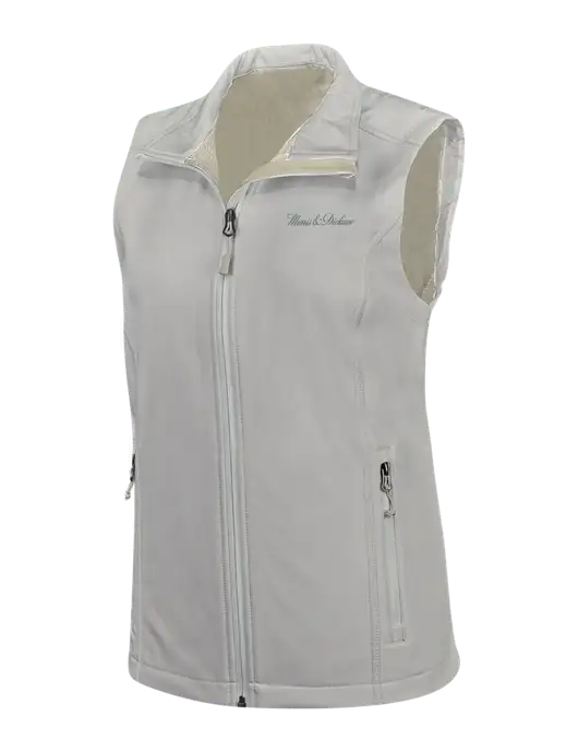 Marshmellow Womens Core Soft Shell Vest w/Morris & Dickson Logo