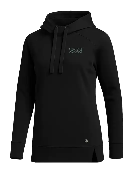 OGIO Black Womens Luuma Pullover Fleece Hoodie w/M&D Logo