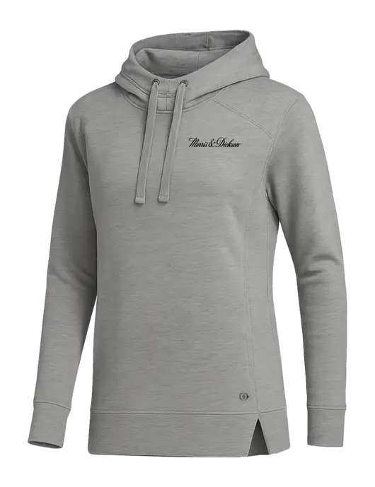 OGIO Heather Grey Womens Luuma Pullover Fleece Hoodie w/Morris & Dickson Logo