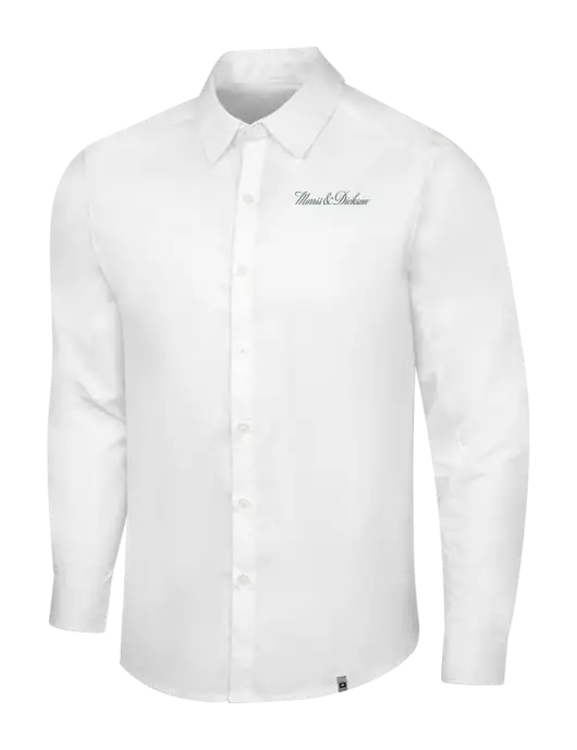 OGIO White Commuter Woven Shirt w/Morris & Dickson Logo