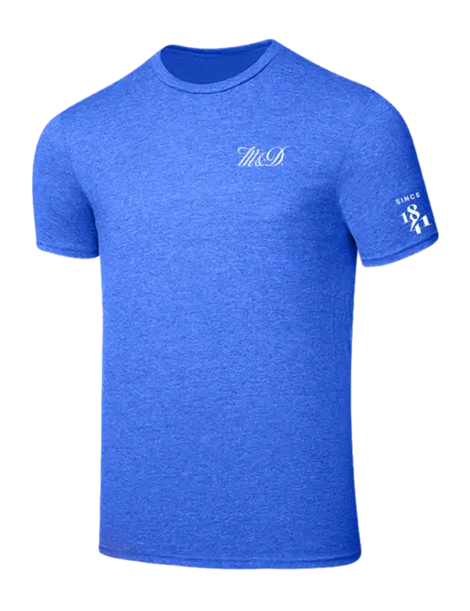 Seriously Soft Royal Frost T-Shirt w/M&D Logo, Since 1841 Logo
