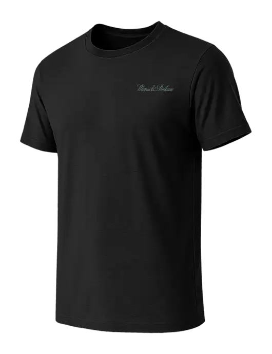 BELLA+CANVAS Black CVC Short Sleeve Tee w/Morris & Dickson Logo