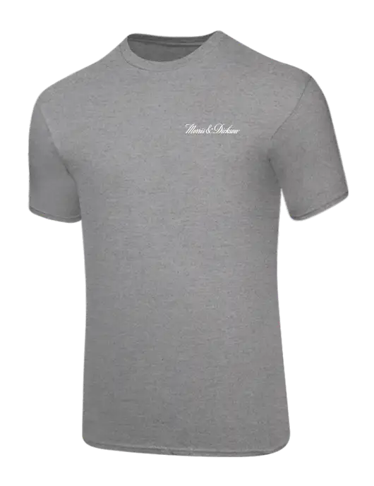 Core Blend Medium Grey Heather T-Shirt w/Morris & Dickson Logo