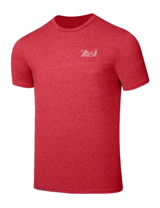 Seriously Soft Heathered Red T-Shirt w/M&D Logo