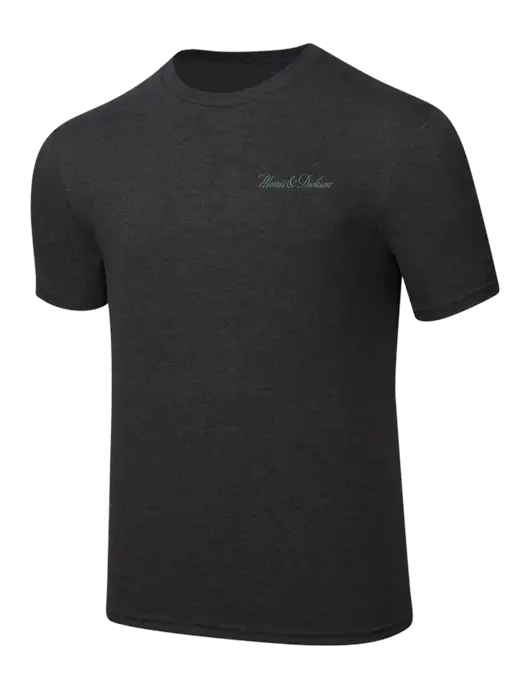 Simply Soft Black Frost 4.5oz  Poly/Combed Ring Spun Cotton T-Shirt w/Morris & Dickson Logo