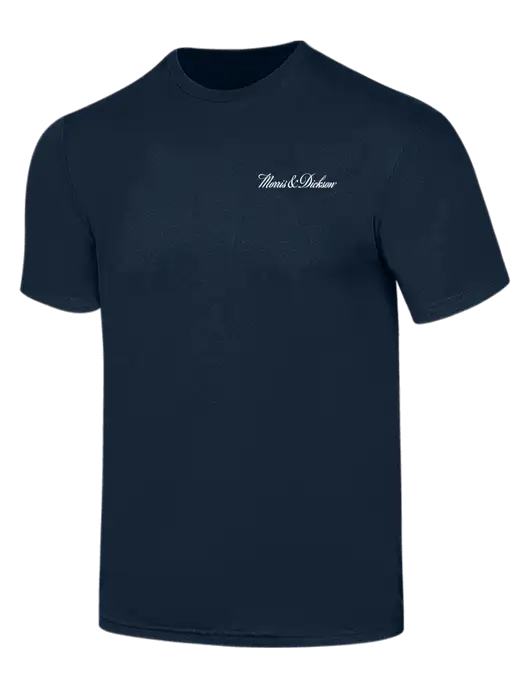 Simply Soft Navy 4.5oz  Poly/Combed Ring Spun Cotton T-Shirt w/Morris & Dickson Logo